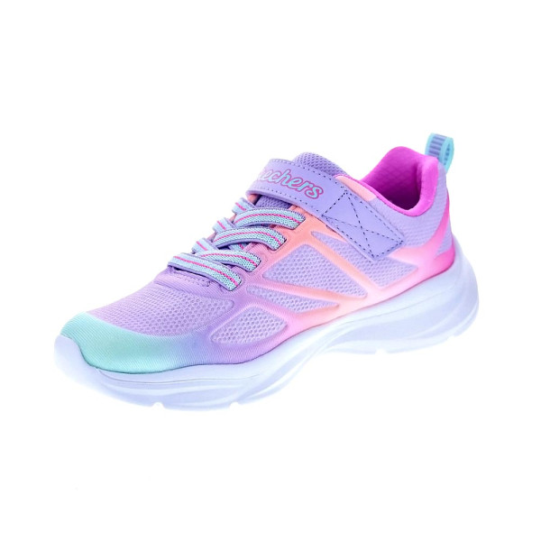 Zapatillas Skechers zapatos Niña modelo Power Jams Violeta Velcro