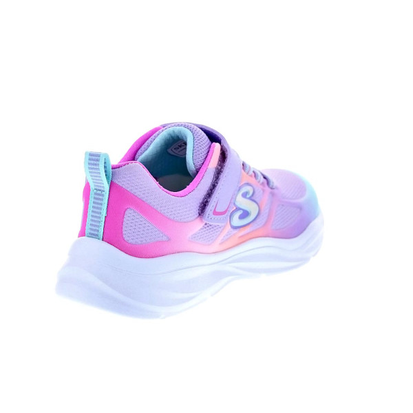 Zapatillas Skechers zapatos Niña modelo Power Jams Violeta Velcro