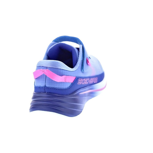 Zapatillas Skechers zapatos Niña modelo Wave 92 Azul Velcro