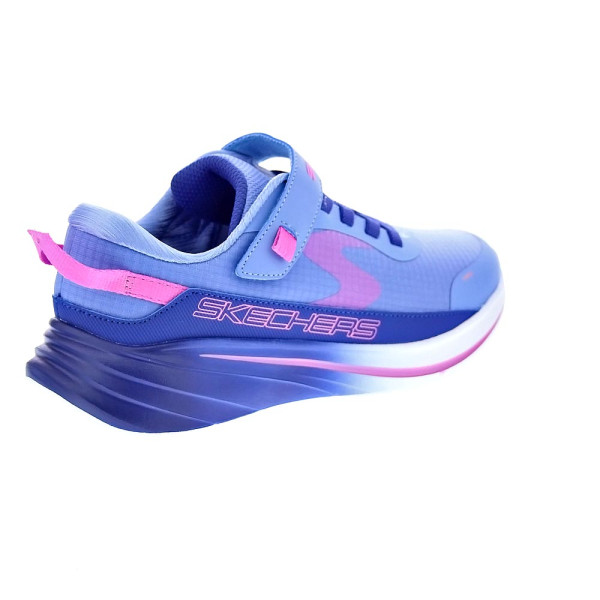 Zapatillas Skechers zapatos Niña modelo Wave 92 Azul Velcro