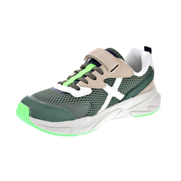 Zapatillas Munich zapatos Niño modelo Mini Track VCO 105 Verde Velcro
