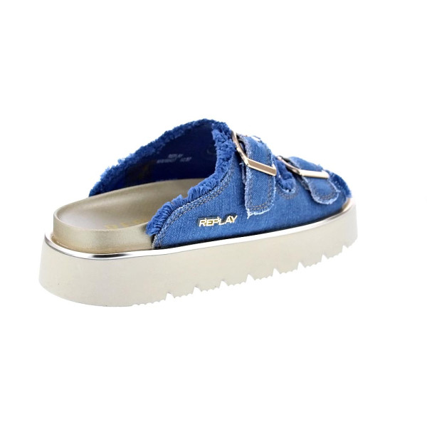 Sandalias Replay zapatos Mujer modelo Muddy Denim Azul Hebillas
