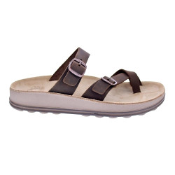 Sandalias Fantasy Sandals zapatos Mujer modelo Caterina Taupe Marrón 