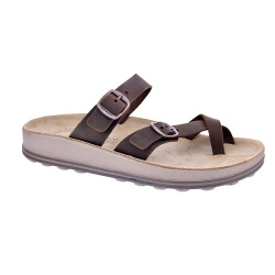 Sandalias Fantasy Sandals zapatos Mujer modelo Caterina Taupe Marrón  2
