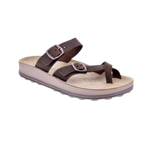 Sandalias Fantasy Sandals zapatos Mujer modelo Caterina Taupe Marrón 