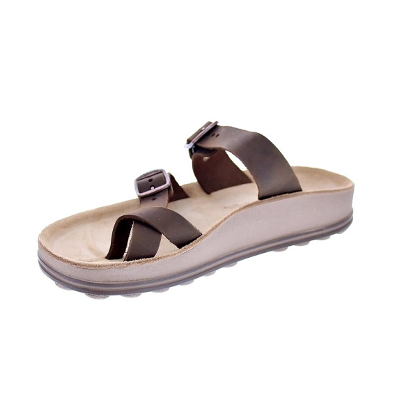 Sandalias Fantasy Sandals zapatos Mujer modelo Caterina Taupe Marrón 