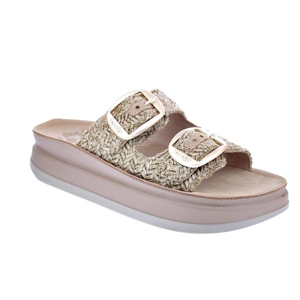 Sandalias Fantasy Sandals zapatos Mujer modelo Zefi Blanco Hebillas