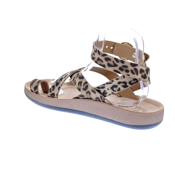 Sandalias Fantasy Sandals zapatos Mujer modelo Noham Marrón Hebillas