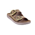 Sandalias Fantasy Sandals zapatos Mujer modelo Joya Marrón Hebillas