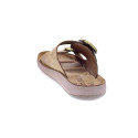 Sandalias Fantasy Sandals zapatos Mujer modelo Joya Marrón Hebillas