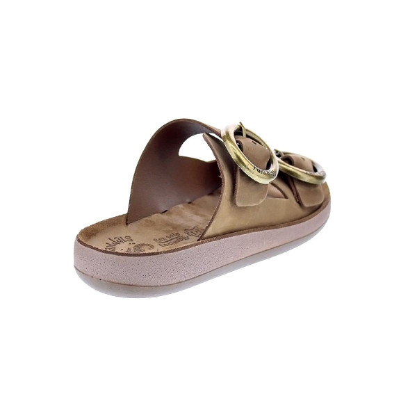 Sandalias Fantasy Sandals zapatos Mujer modelo Joya Marrón Hebillas