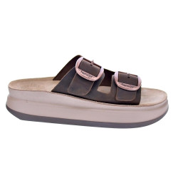 Sandalias Fantasy Sandals zapatos Mujer modelo Zefi Beige Hebillas