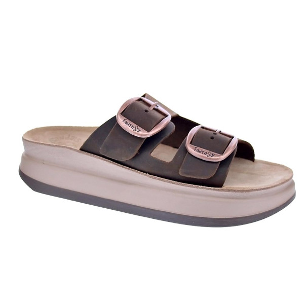 Sandalias Fantasy Sandals zapatos Mujer modelo Zefi Beige Hebillas