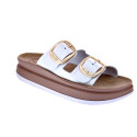 Sandalias Fantasy Sandals zapatos Mujer modelo Zefi Blanco Hebillas