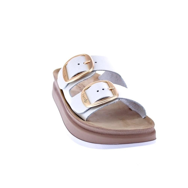 Sandalias Fantasy Sandals zapatos Mujer modelo Zefi Blanco Hebillas
