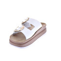 Sandalias Fantasy Sandals zapatos Mujer modelo Zefi Blanco Hebillas