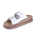 Sandalias Fantasy Sandals zapatos Mujer modelo Zefi Blanco Hebillas