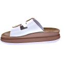 Sandalias Fantasy Sandals zapatos Mujer modelo Zefi Blanco Hebillas