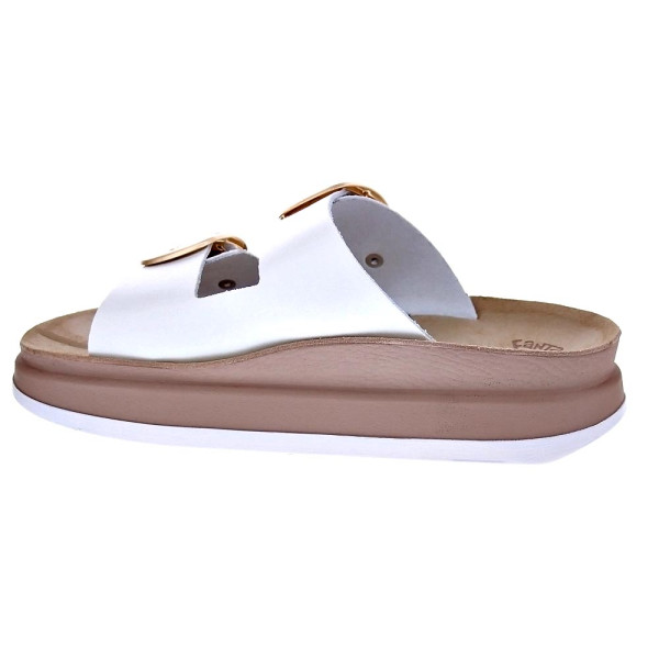 Sandalias Fantasy Sandals zapatos Mujer modelo Zefi Blanco Hebillas