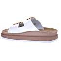 Sandalias Fantasy Sandals zapatos Mujer modelo Zefi Blanco Hebillas