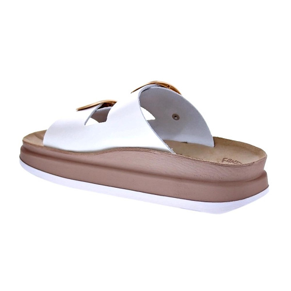 Sandalias Fantasy Sandals zapatos Mujer modelo Zefi Blanco Hebillas