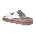 Sandalias Fantasy Sandals zapatos Mujer modelo Zefi Blanco Hebillas