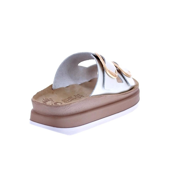 Sandalias Fantasy Sandals zapatos Mujer modelo Zefi Blanco Hebillas