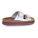 Sandalias Fantasy Sandals zapatos Mujer modelo Zefi Blanco Hebillas