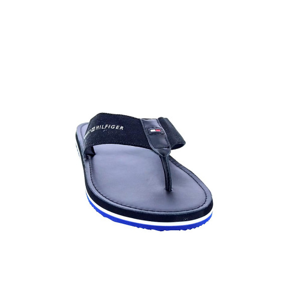 Chanclas Tommy Hilfiger zapatos Hombre modelo Hilfiger Leather Negro 