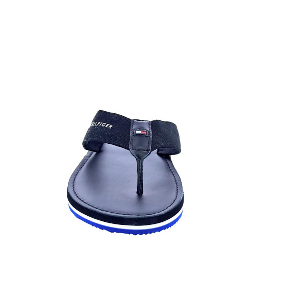 Chanclas Tommy Hilfiger zapatos Hombre modelo Hilfiger Leather Negro 