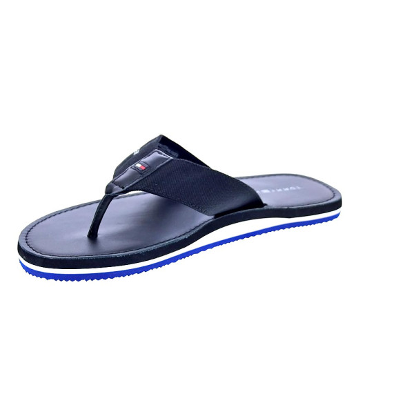 Chanclas Tommy Hilfiger zapatos Hombre modelo Hilfiger Leather Negro 