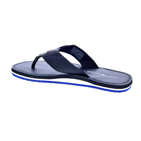 Chanclas Tommy Hilfiger zapatos Hombre modelo Hilfiger Leather Negro 