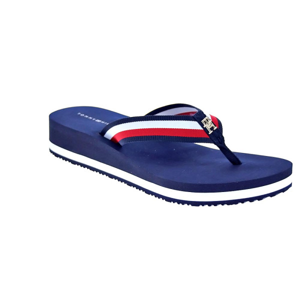Chanclas Tommy Hilfiger zapatos Mujer modelo Th Corp Mid Azul 