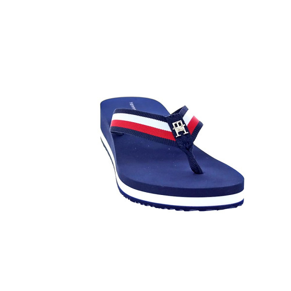 Chanclas Tommy Hilfiger zapatos Mujer modelo Th Corp Mid Azul 