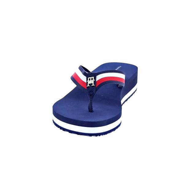 Chanclas Tommy Hilfiger zapatos Mujer modelo Th Corp Mid Azul 
