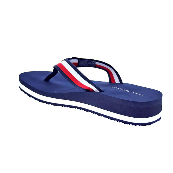 Chanclas Tommy Hilfiger zapatos Mujer modelo Th Corp Mid Azul 