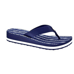 Chanclas Tommy Hilfiger zapatos Mujer modelo Th Chainprint Azul  2