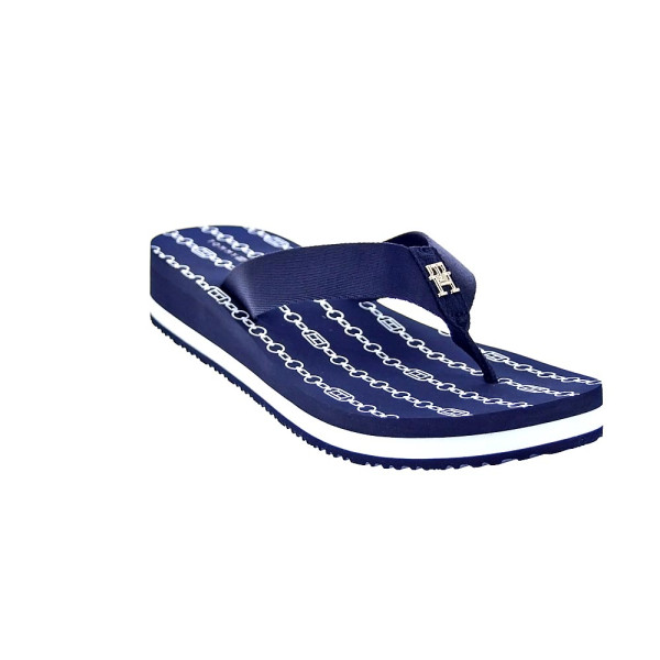 Chanclas Tommy Hilfiger zapatos Mujer modelo Th Chainprint Azul 