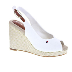 Alpargatas Tommy Hilfiger zapatos Mujer modelo Flag High Blanco  2