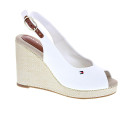 Alpargatas Tommy Hilfiger zapatos Mujer modelo Flag High Blanco 