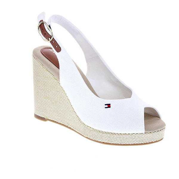 Alpargatas Tommy Hilfiger zapatos Mujer modelo Flag High Blanco 