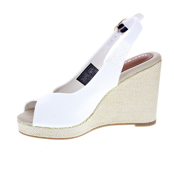 Alpargatas Tommy Hilfiger zapatos Mujer modelo Flag High Blanco 