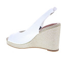 Alpargatas Tommy Hilfiger zapatos Mujer modelo Flag High Blanco 
