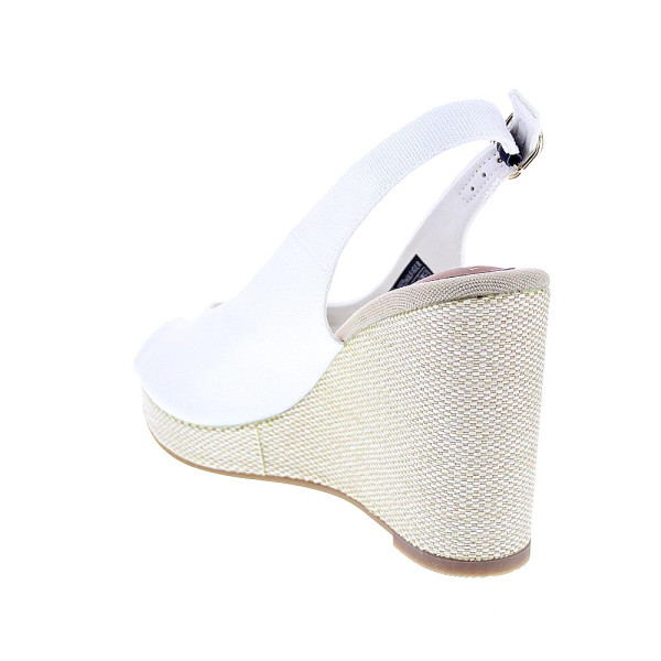 Alpargatas Tommy Hilfiger zapatos Mujer modelo Flag High Blanco 