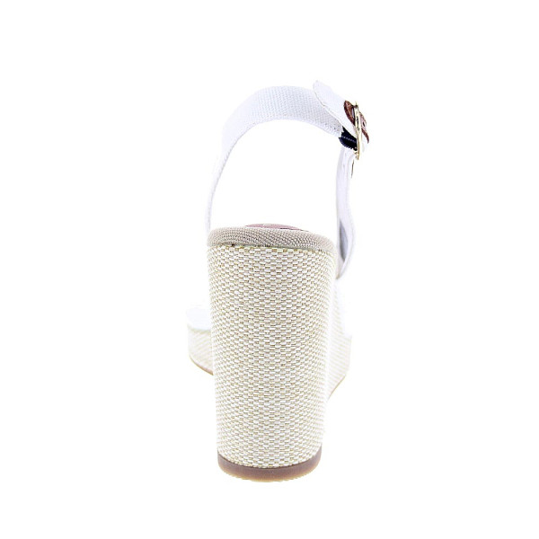 Alpargatas Tommy Hilfiger zapatos Mujer modelo Flag High Blanco 