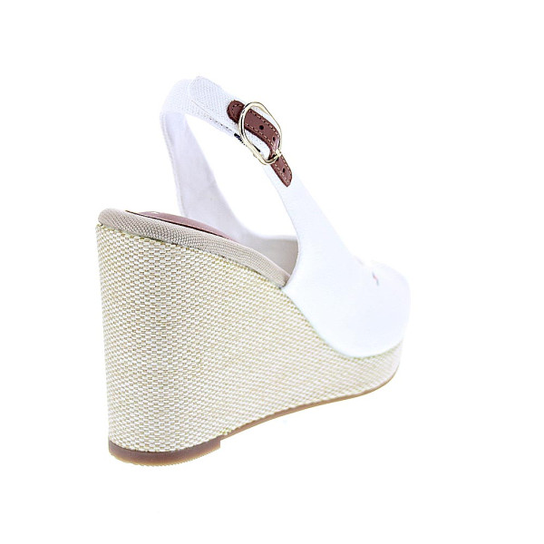 Alpargatas Tommy Hilfiger zapatos Mujer modelo Flag High Blanco 