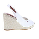 Alpargatas Tommy Hilfiger zapatos Mujer modelo Flag High Blanco 