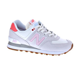 Zapatillas New Balance zapatos Mujer modelo WL574 Beige Cordón 2