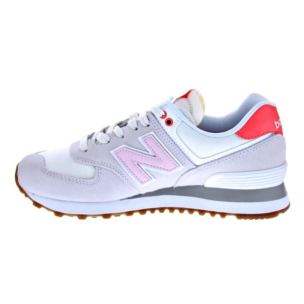 Zapatillas New Balance zapatos Mujer modelo WL574 Beige Cordón