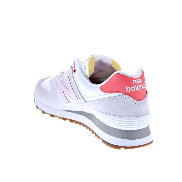 Zapatillas New Balance zapatos Mujer modelo WL574 Beige Cordón